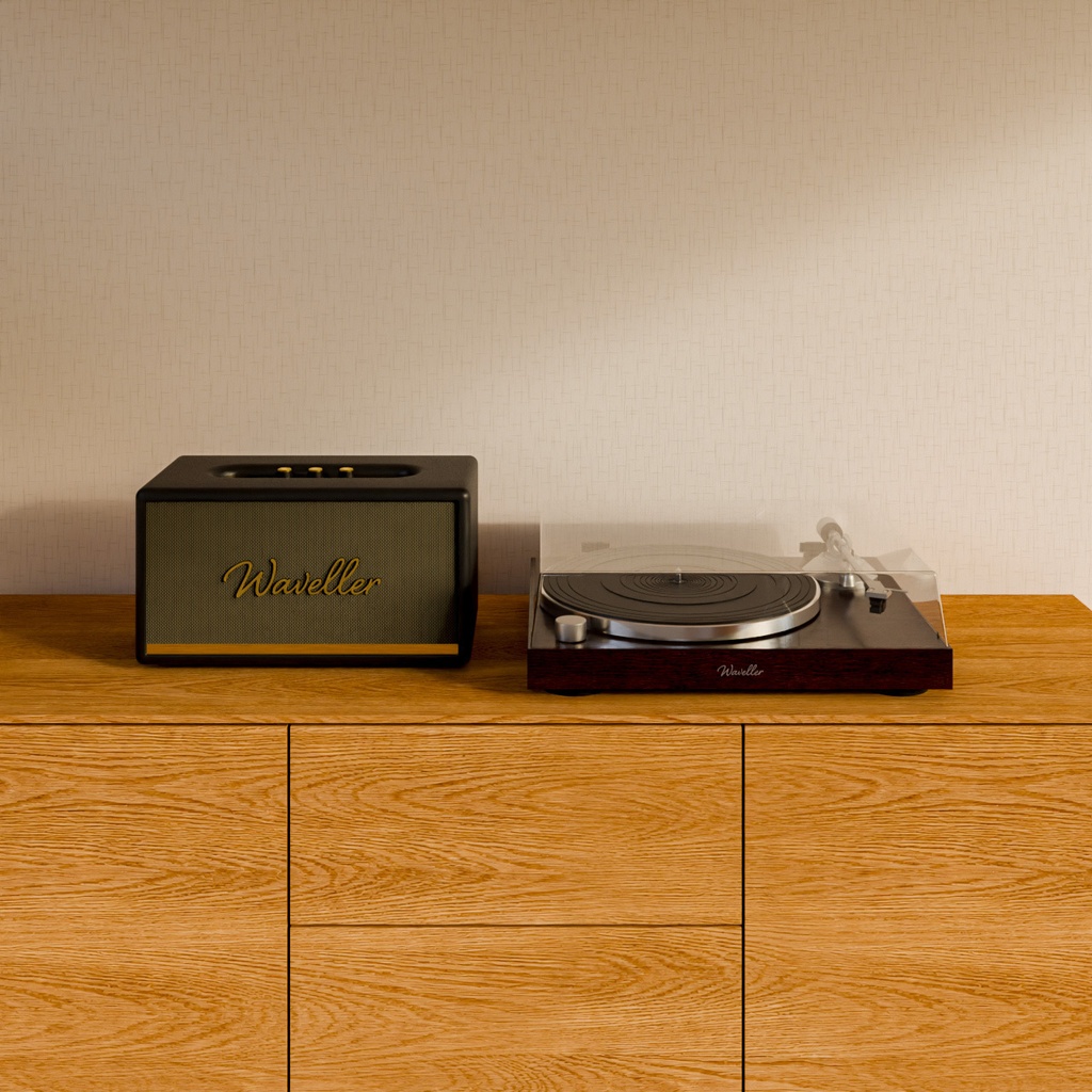 スピーカーとレコードプレーヤー【3Dモデル】Speaker & Record Player