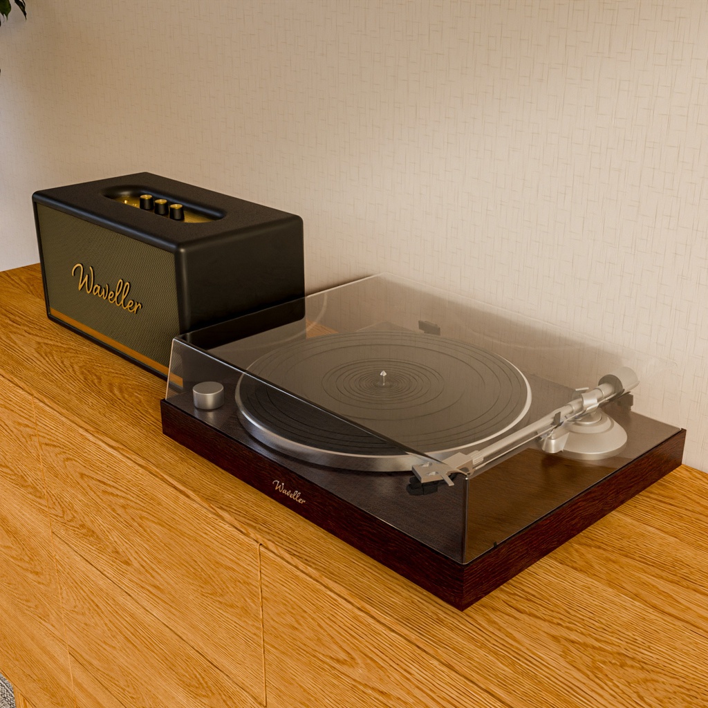 スピーカーとレコードプレーヤー【3Dモデル】Speaker & Record Player