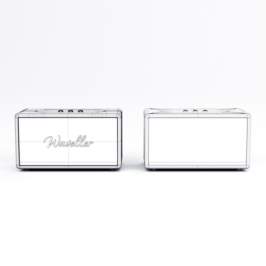 スピーカーとレコードプレーヤー【3Dモデル】Speaker & Record Player