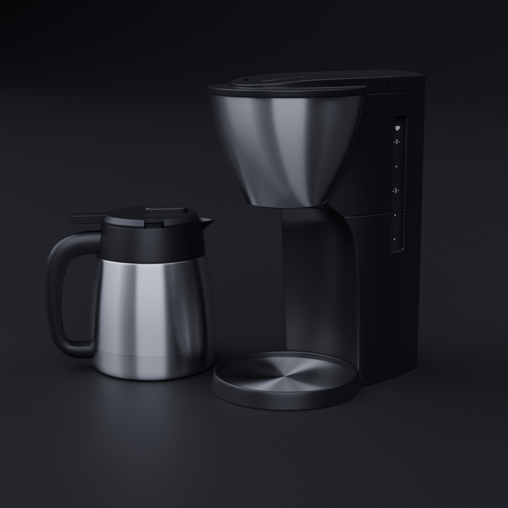 コーヒーメーカー(家庭用)【3Dモデル】Home Coffee Maker