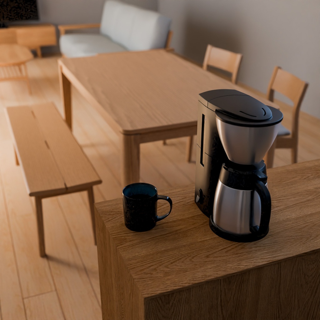 コーヒーメーカー(家庭用)【3Dモデル】Home Coffee Maker