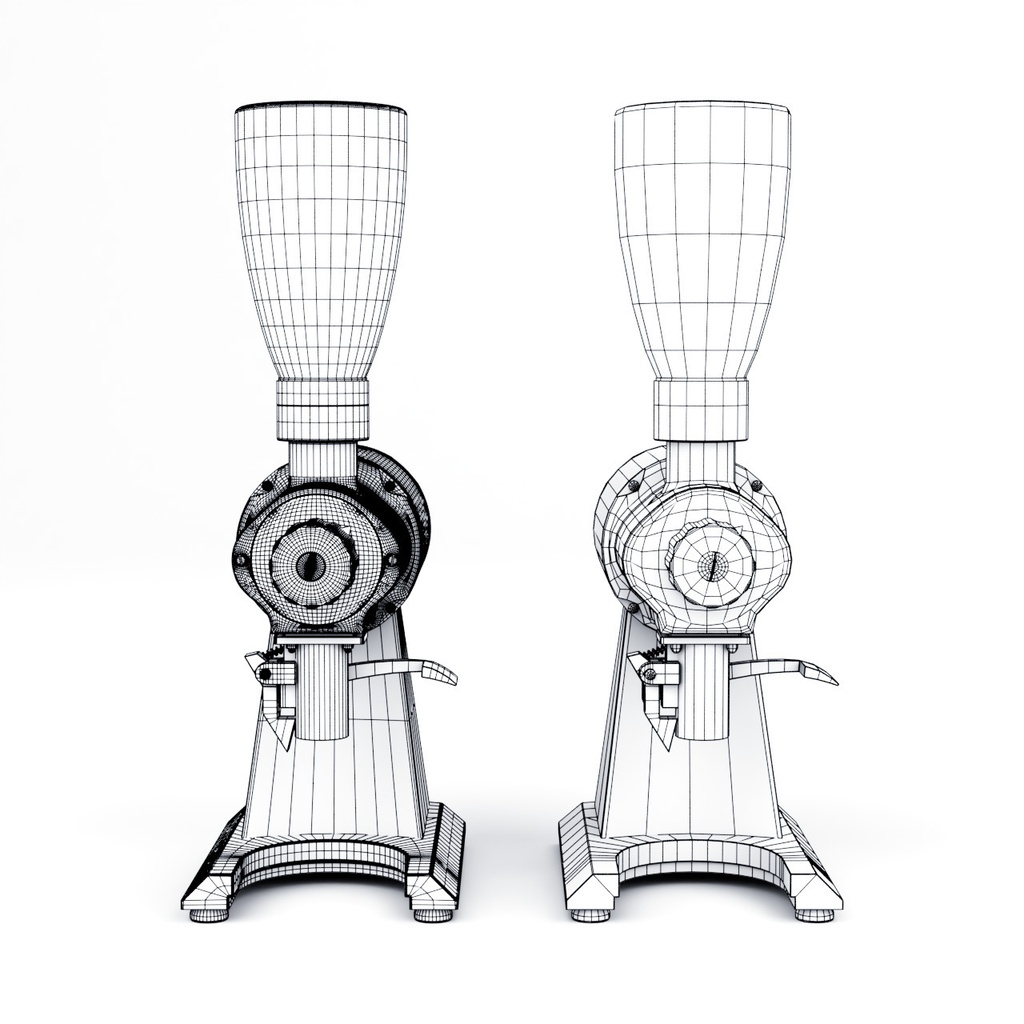 コーヒーグラインダー【3Dモデル】Commercial Coffee Grinder