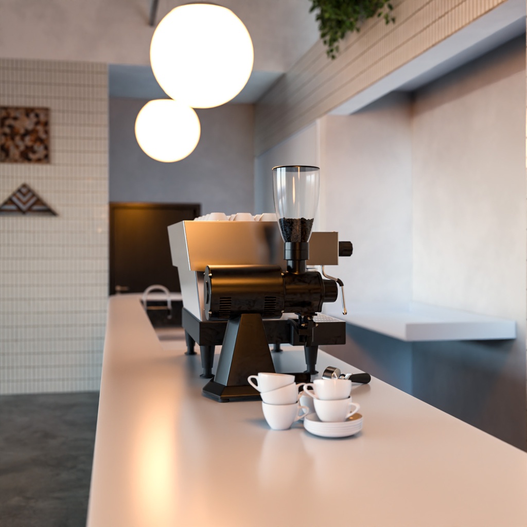 コーヒーグラインダー【3Dモデル】Commercial Coffee Grinder