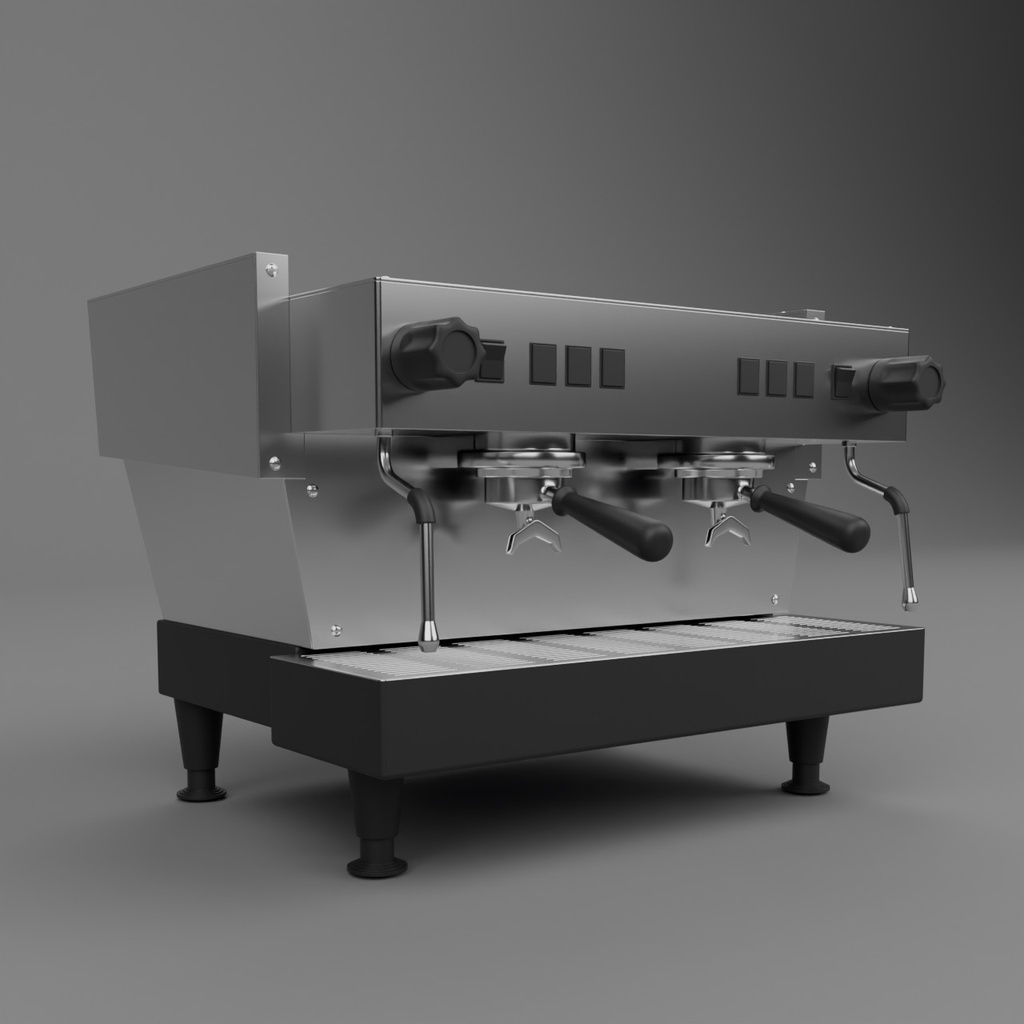 エスプレッソマシン【3Dモデル】Commercial Espresso Machine