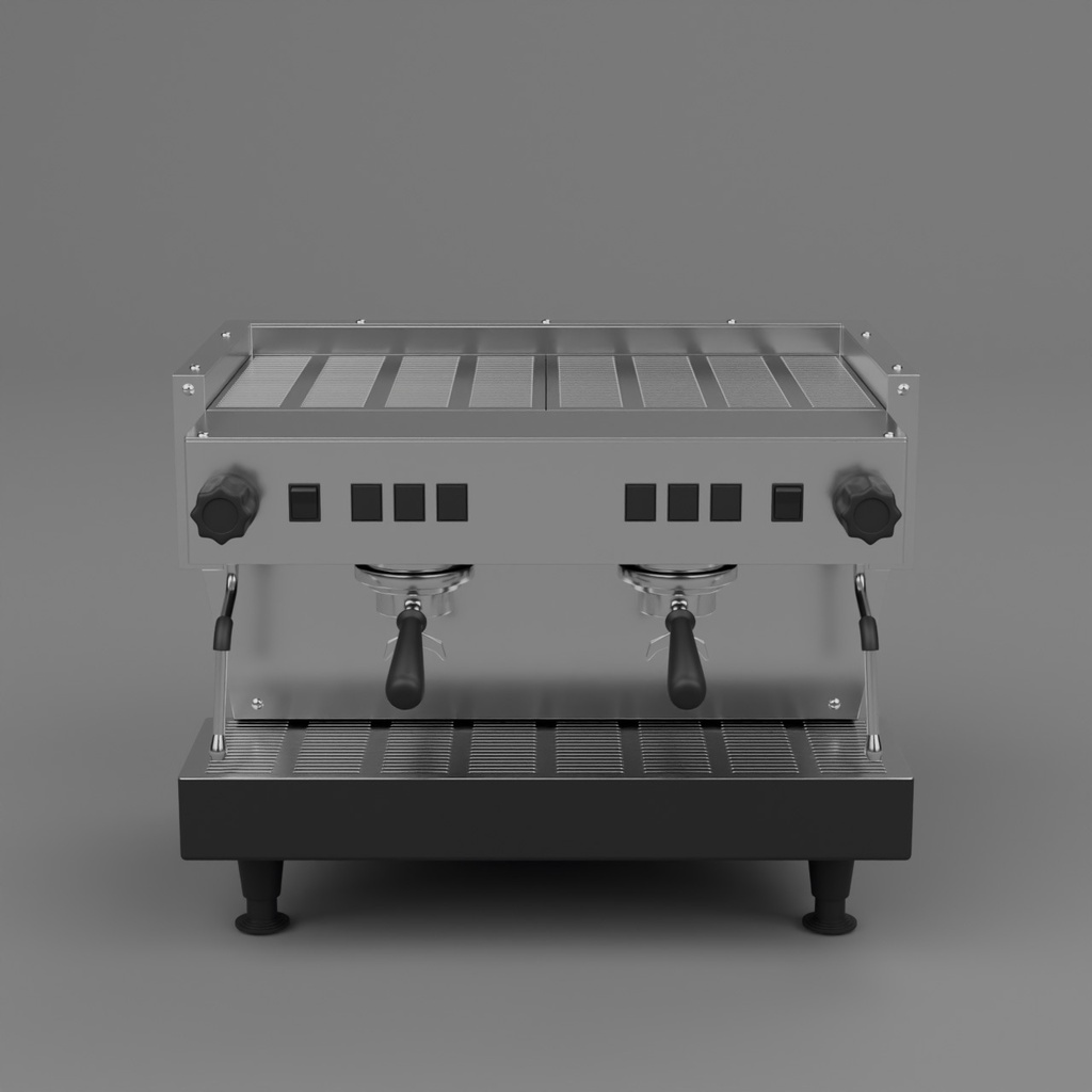 エスプレッソマシン【3Dモデル】Commercial Espresso Machine
