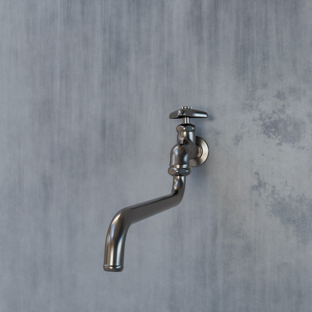 蛇口・水栓金具セット【3Dモデル】Basic Faucet Set