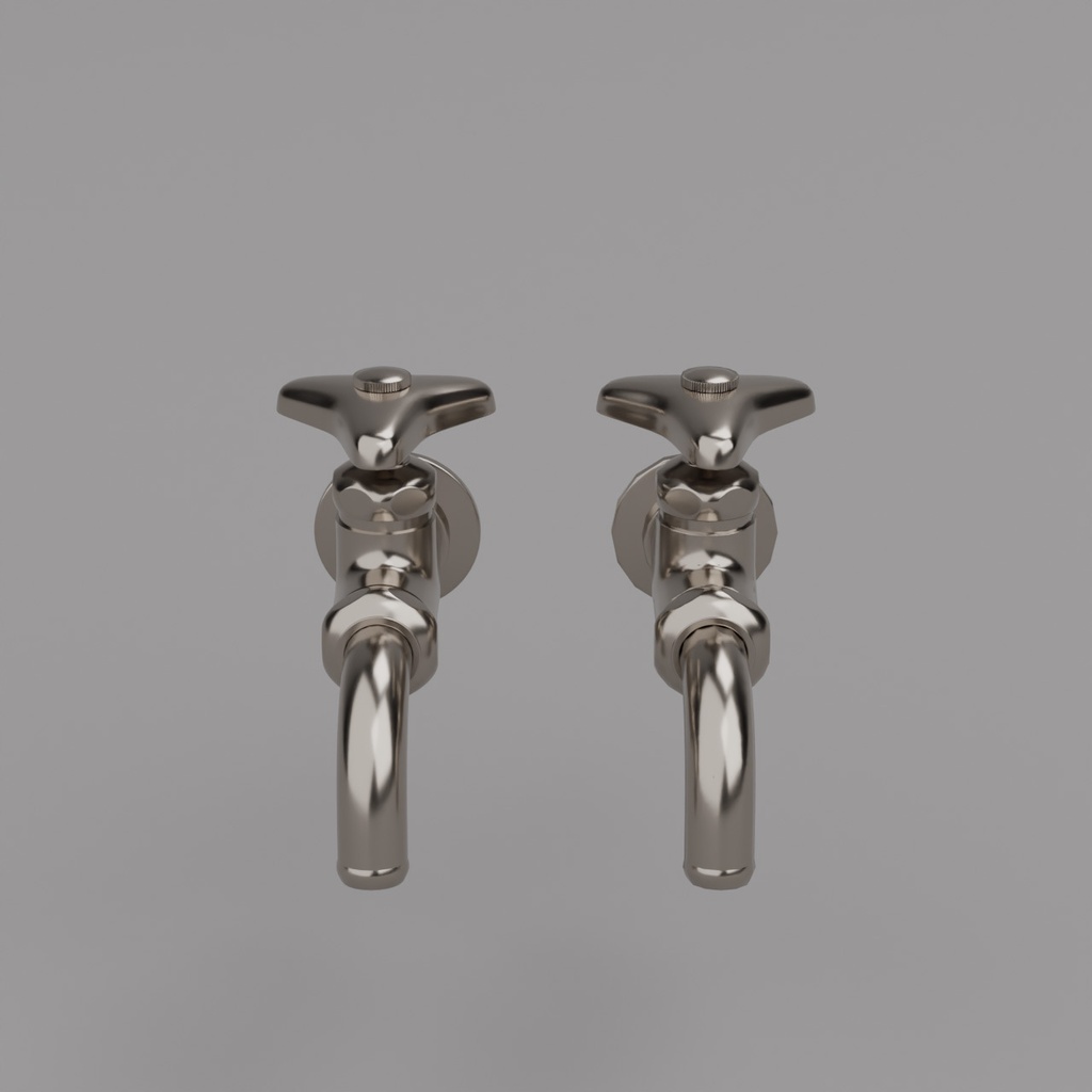 蛇口・水栓金具セット【3Dモデル】Basic Faucet Set