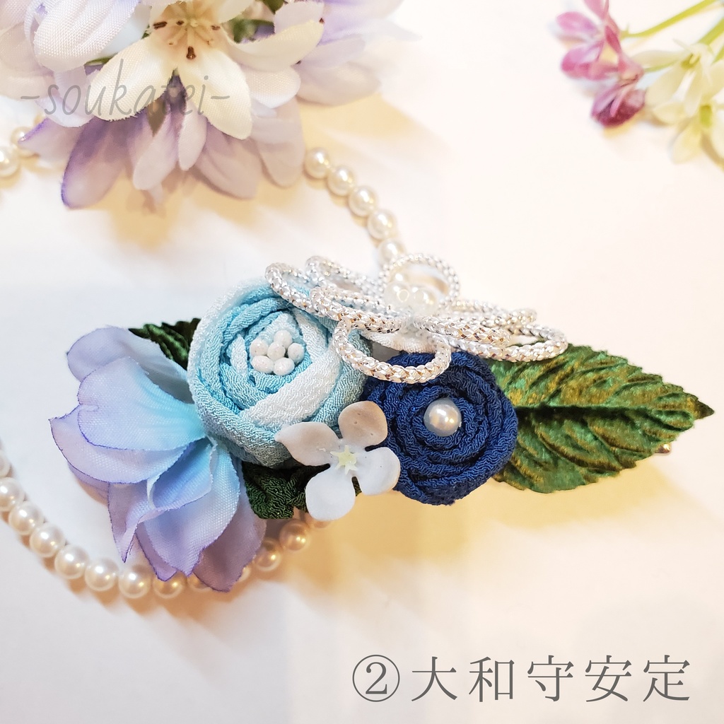 新撰組の玉ばらヘアクリップ