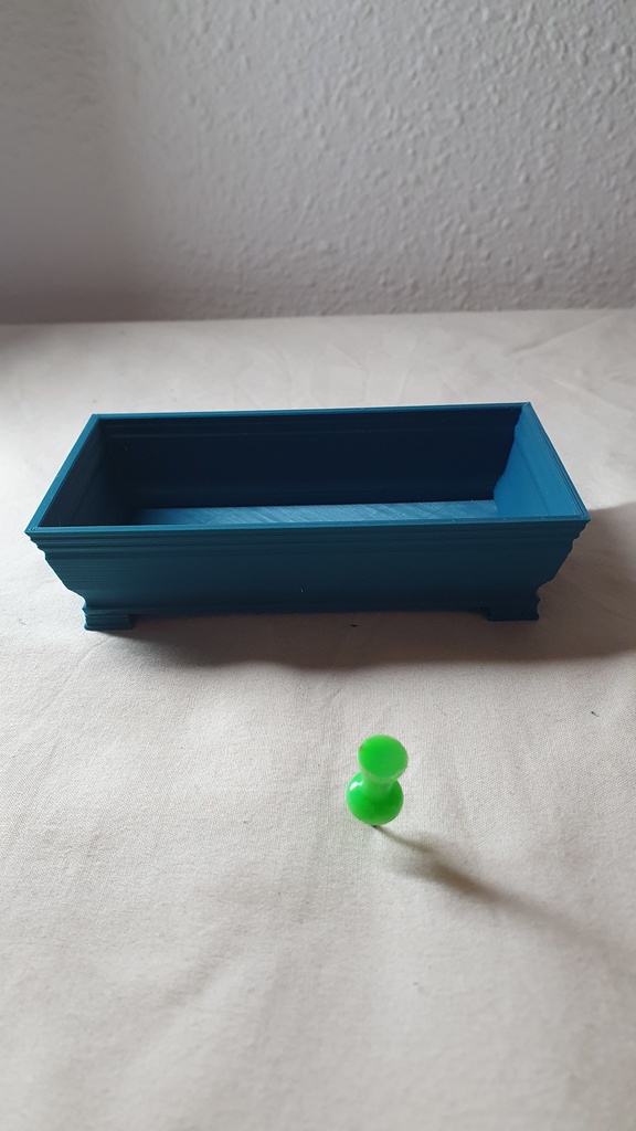 Stl pretty rectangular Bonsai Pot 3d printing