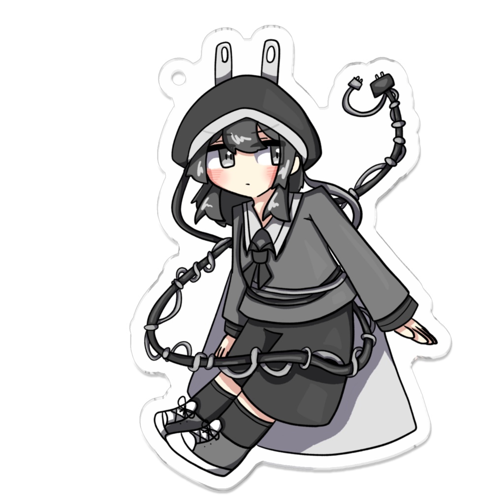 混線プラアクリルキーホルダー