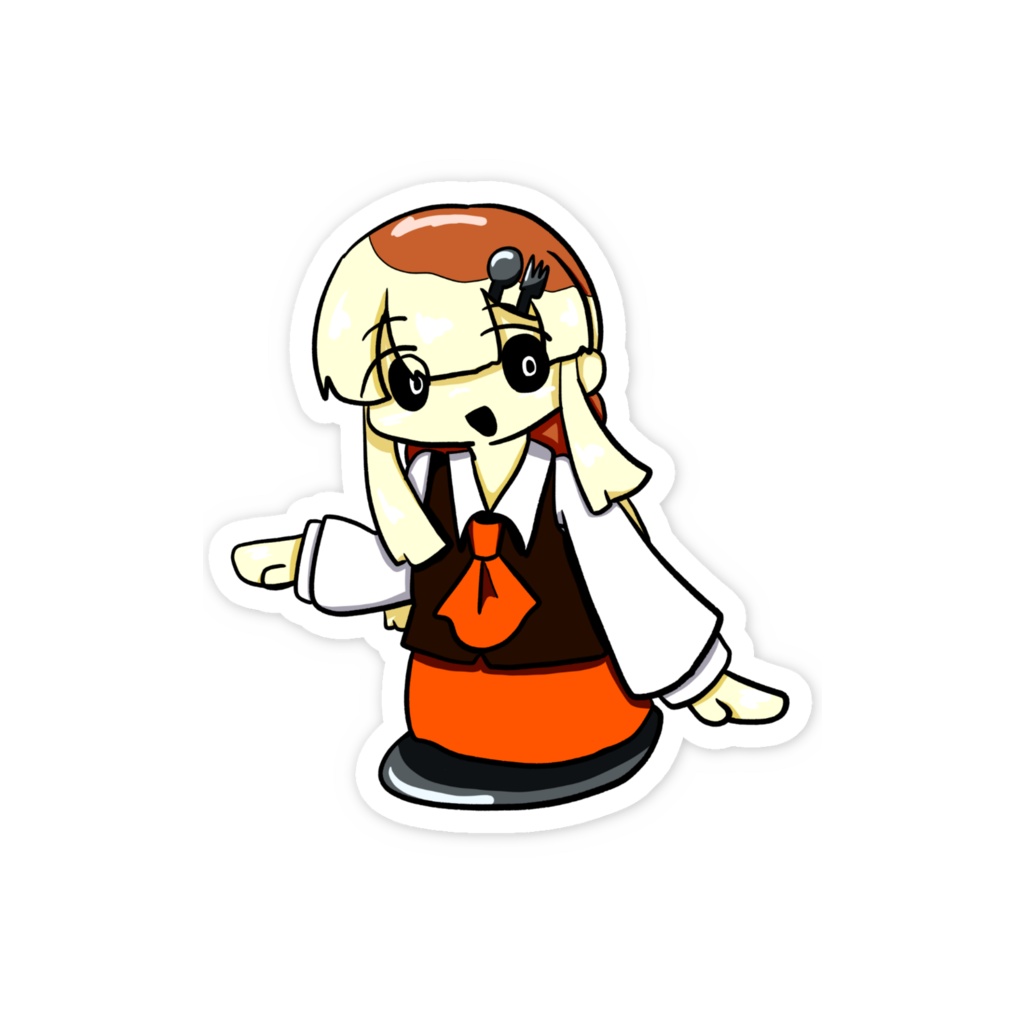 【UTA声喫茶+】美味パスタ(接客)ステッカー