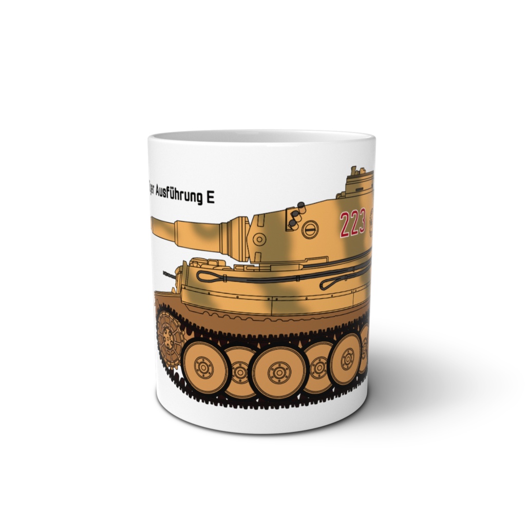 タイガー1　イラストマグカップ　第505重戦車大隊　1943