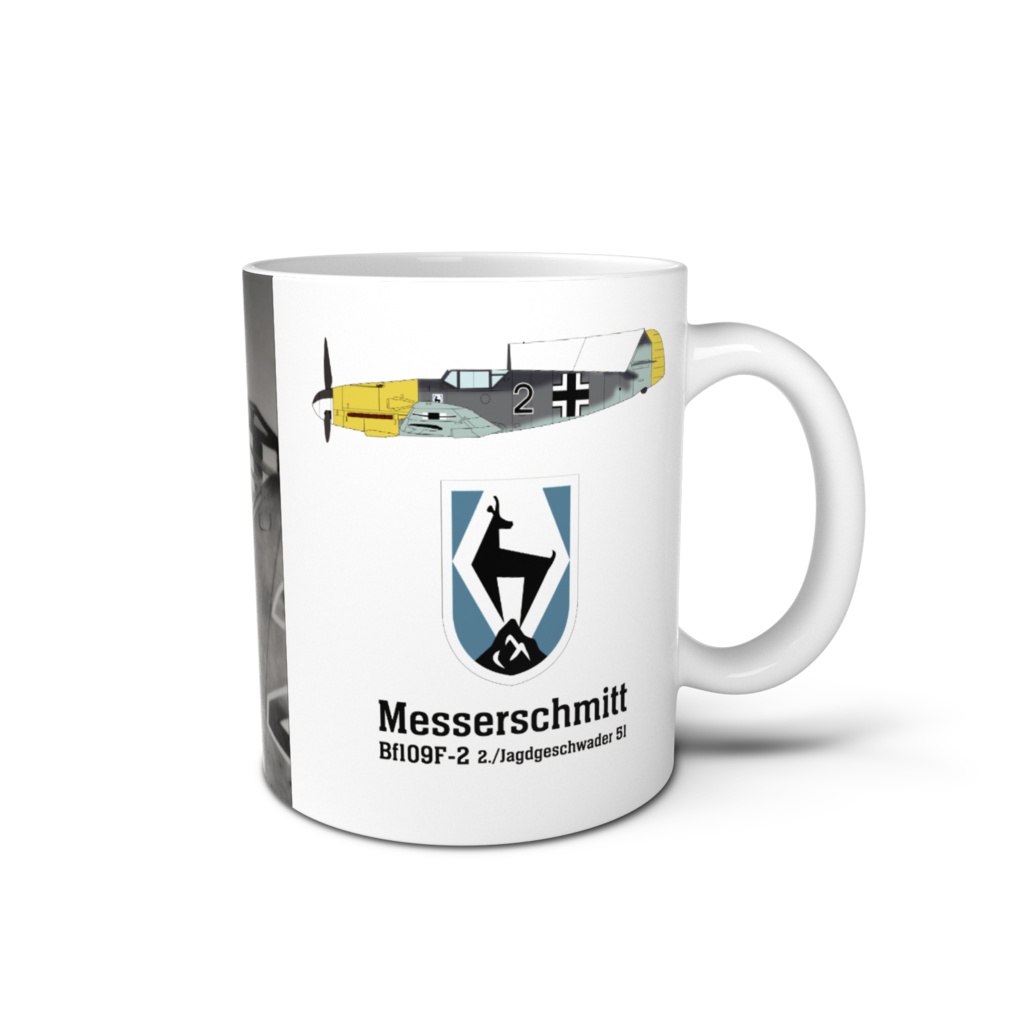 ルフトヴァッフェ マグカップNo.1 メッサーシュミットBf109F-2 Jagdgeschwader 51