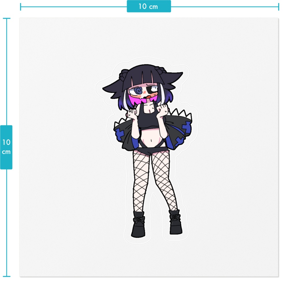 クソデカステッカー 黒いぐらちゃん