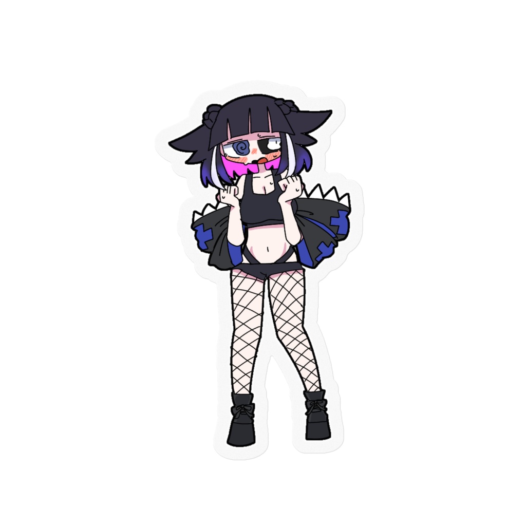 クソデカステッカー 黒いぐらちゃん