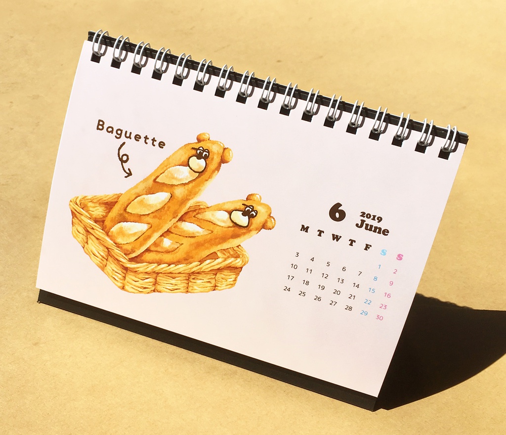 ぶちゃくま。2019カレンダー