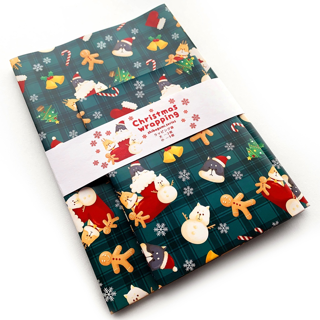 クリスマスラッピング袋【柴組】
