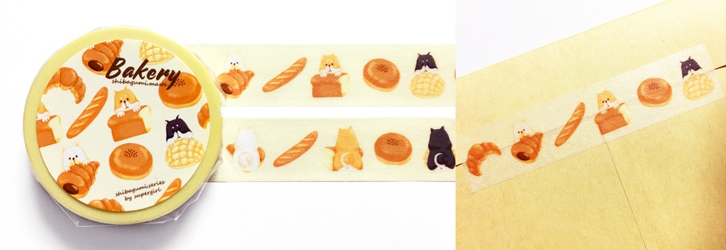 【柴組】柴犬bakeryマスキングテープ