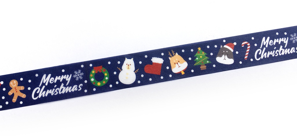 柴犬Xmasマスキングテープ【柴組】