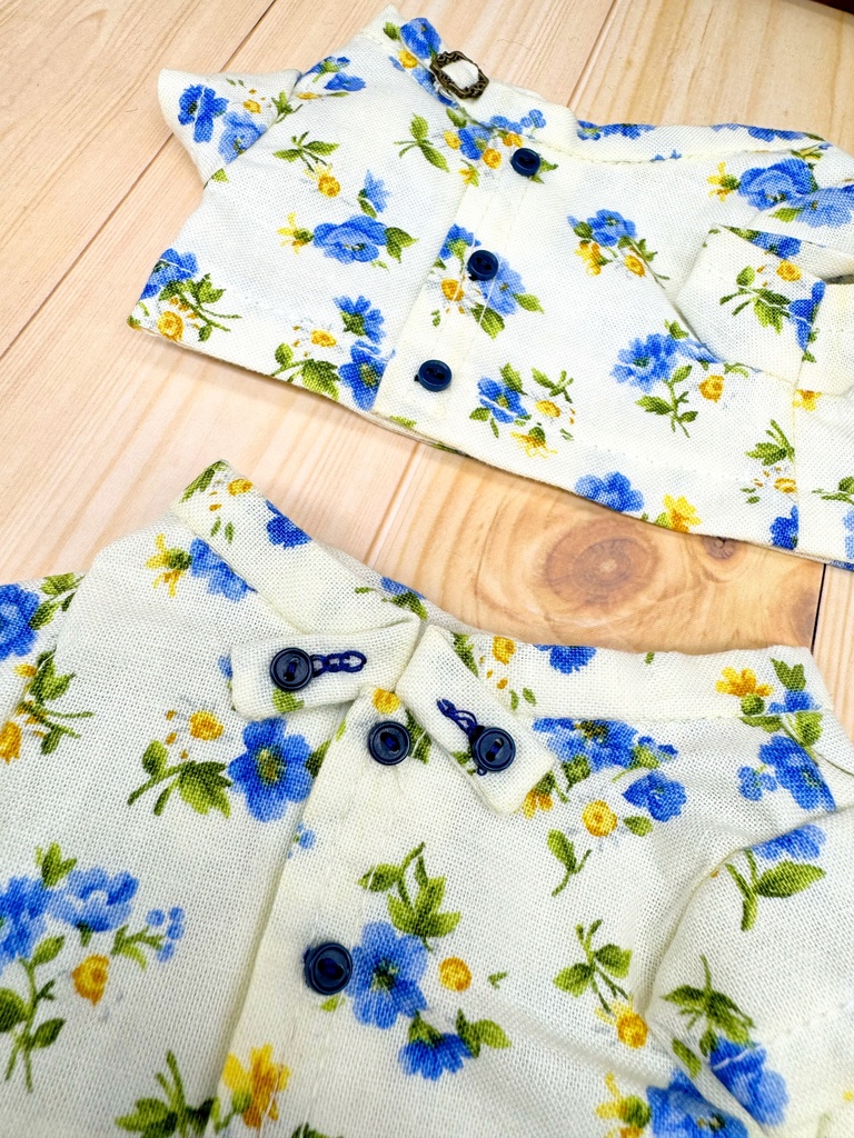 20cmぬいぐるみ用 柄シャツ 微難