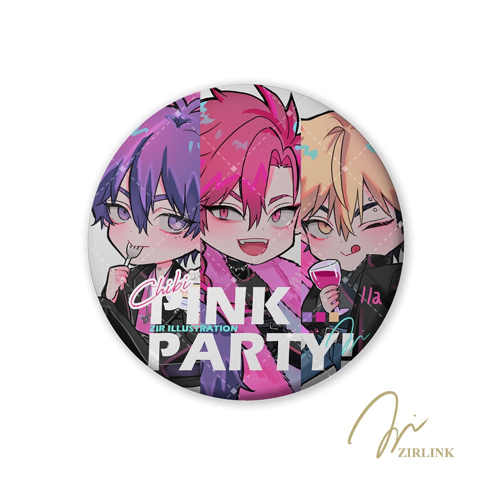 【CHIBI PINK PARTY！】缶バッジ