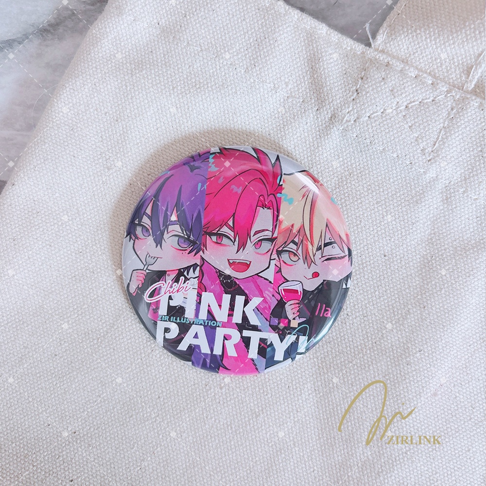 【CHIBI PINK PARTY!】缶バッジ