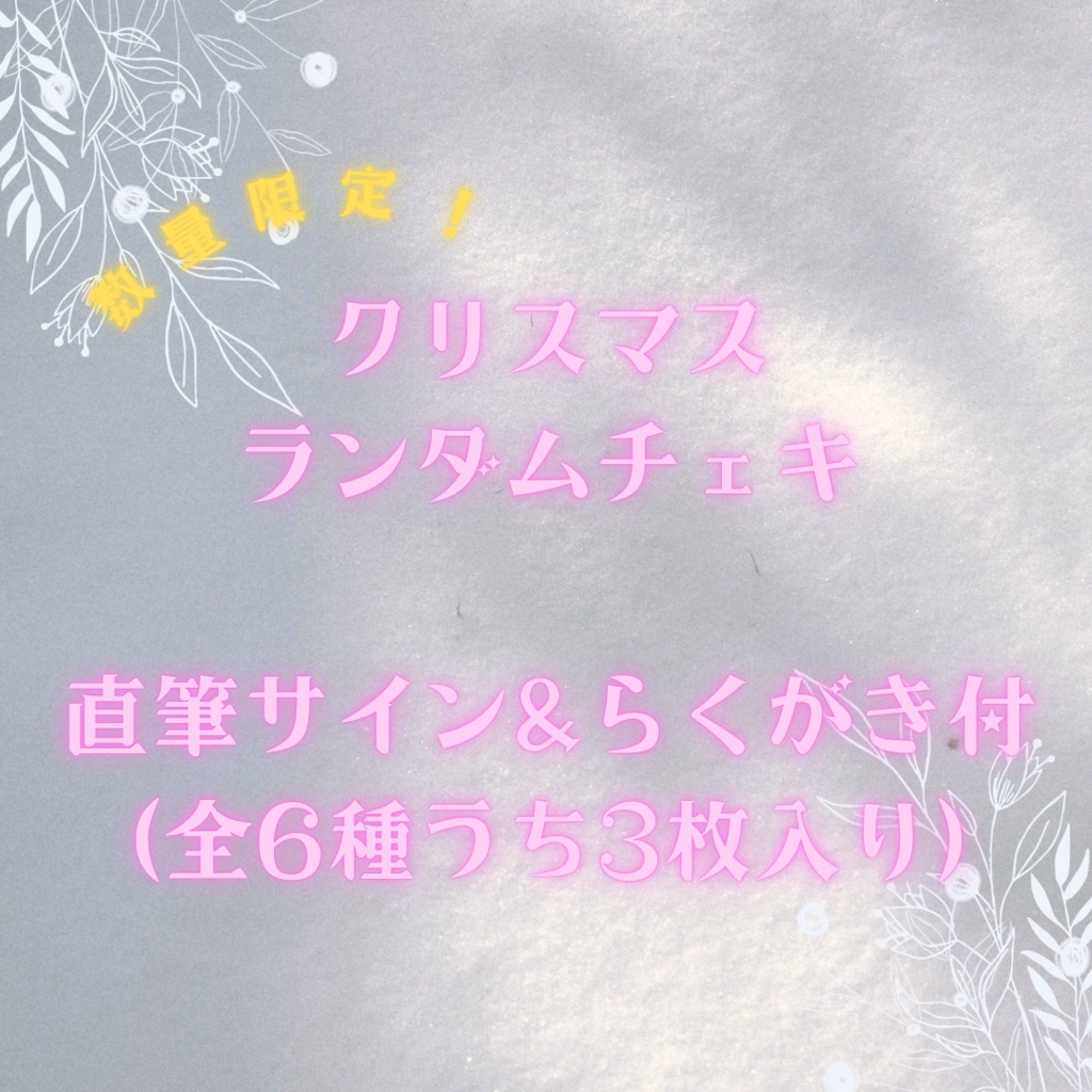 【数量限定】クリスマスチェキ3枚【ランダム】
