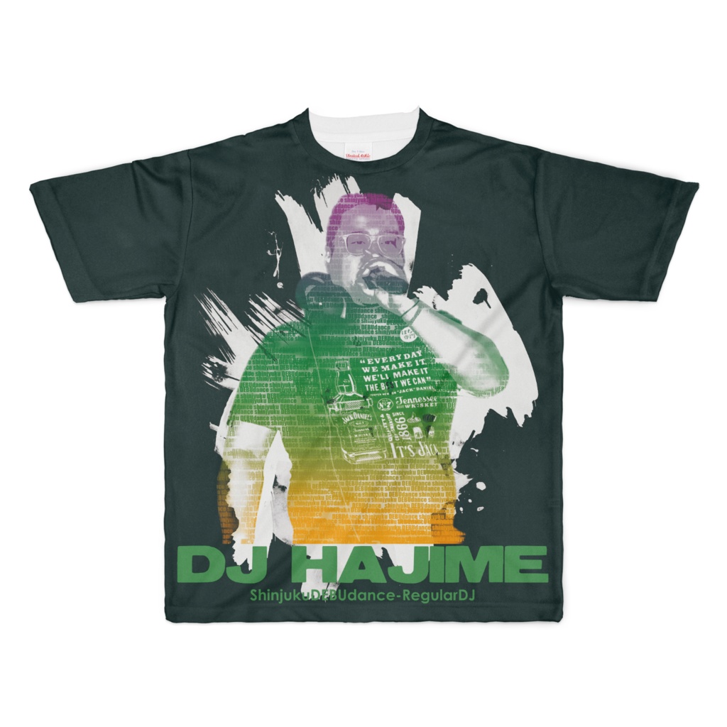 DJ HAJIME Tシャツ ブラック