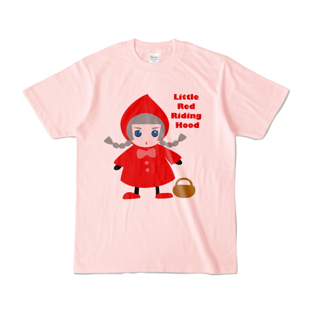 カジュアルTシャツ(赤ずきん・ピンク)【ドールとおそろい】ー 人類用