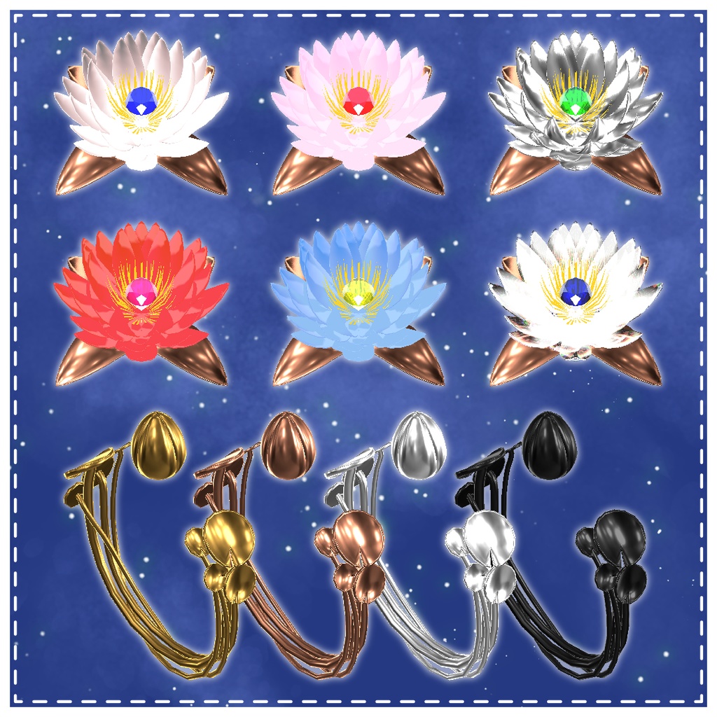 花ひらく指輪 Bloom Ring -WaterLily-