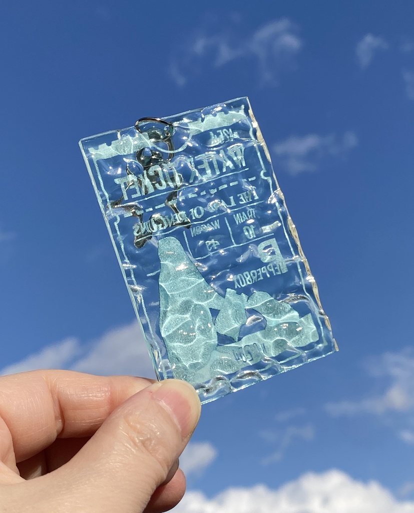 水チケットアクリルキーホルダー