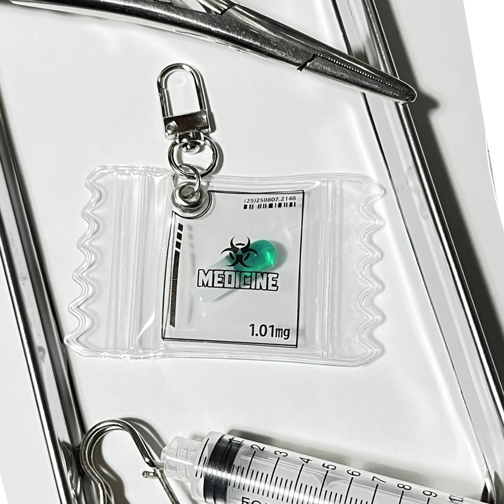 キャンディバックチャーム（MEDICINE ホワイト×グリーン）