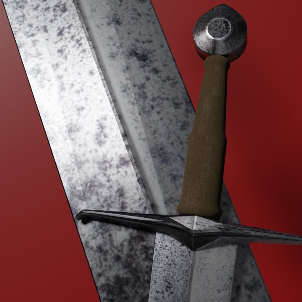 【3Dモデル】アイアンソード【photoreal】