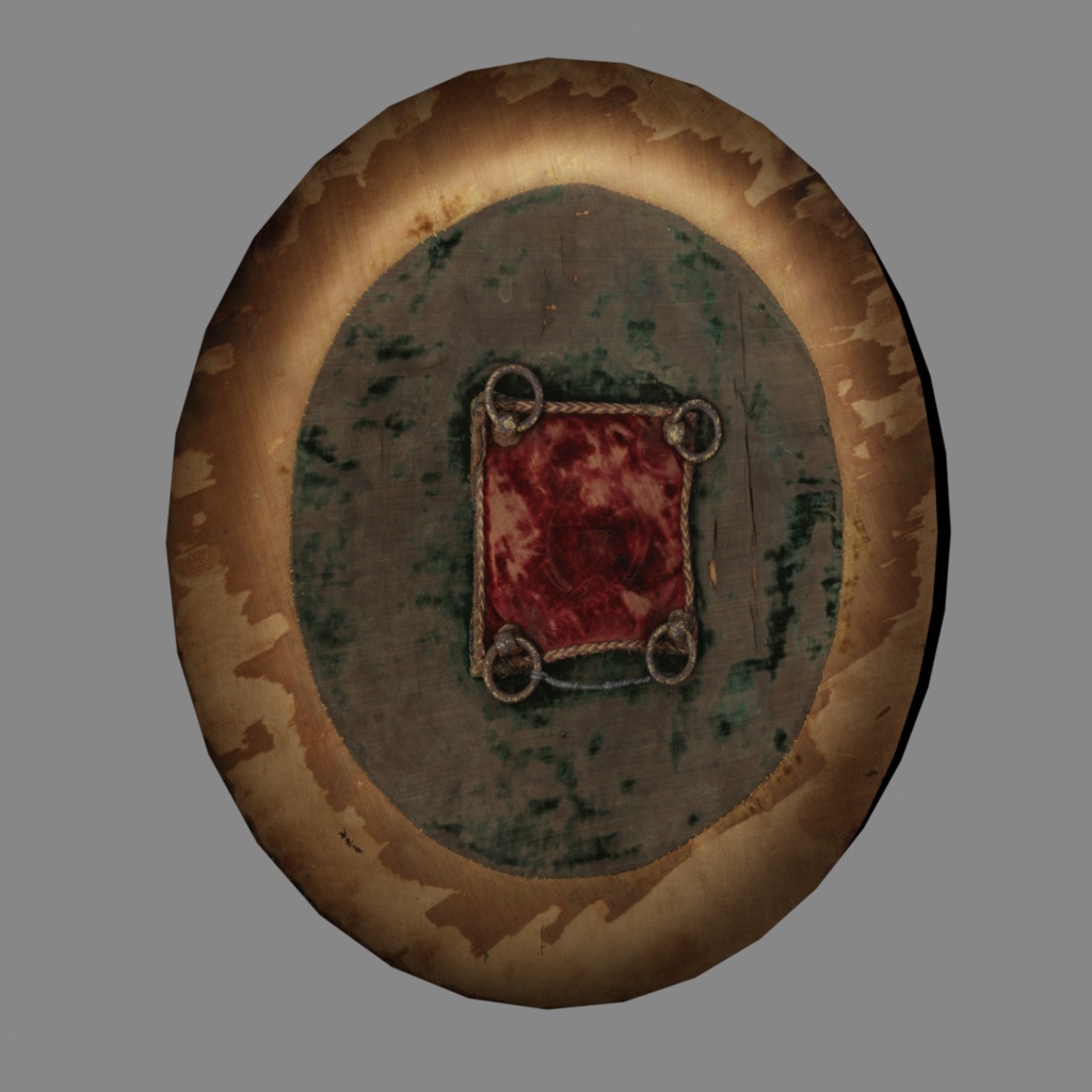 盾3点セット【3Dモデル】