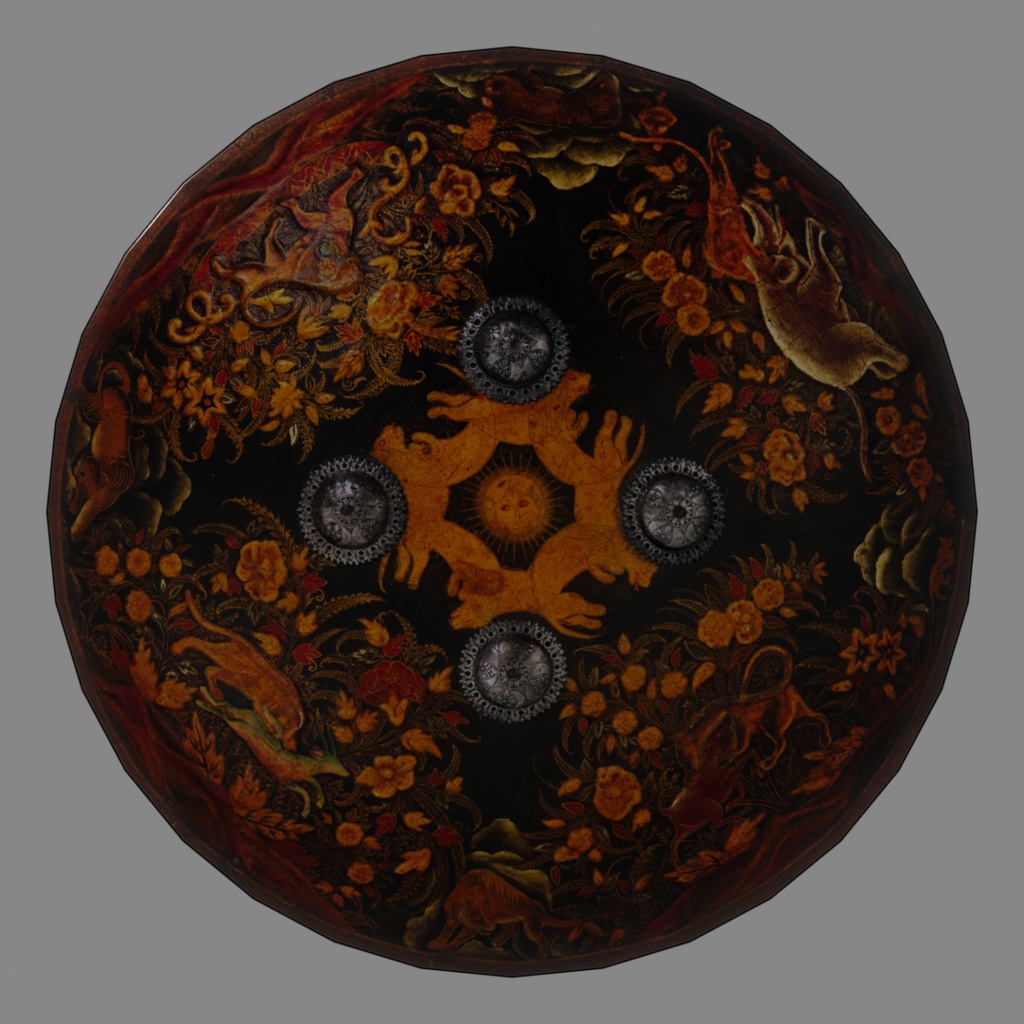 盾3点セット【3Dモデル】