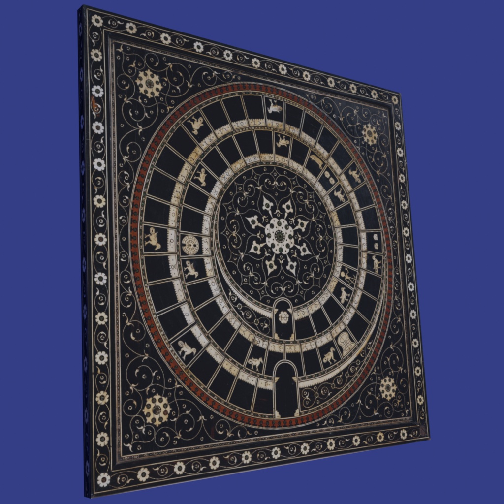 ゲームボード(チェス&すごろく)【3Dモデル】