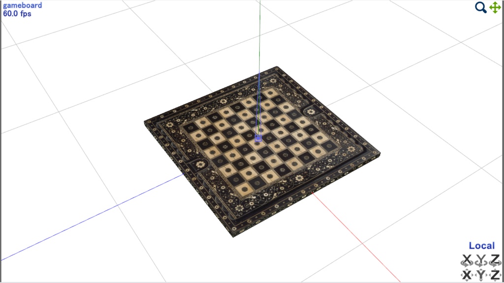 ゲームボード(チェス&すごろく)【3Dモデル】