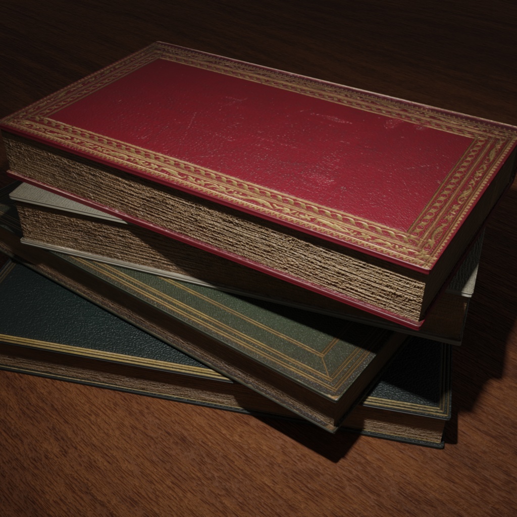 本 4種類 Bセット【3Dモデル】