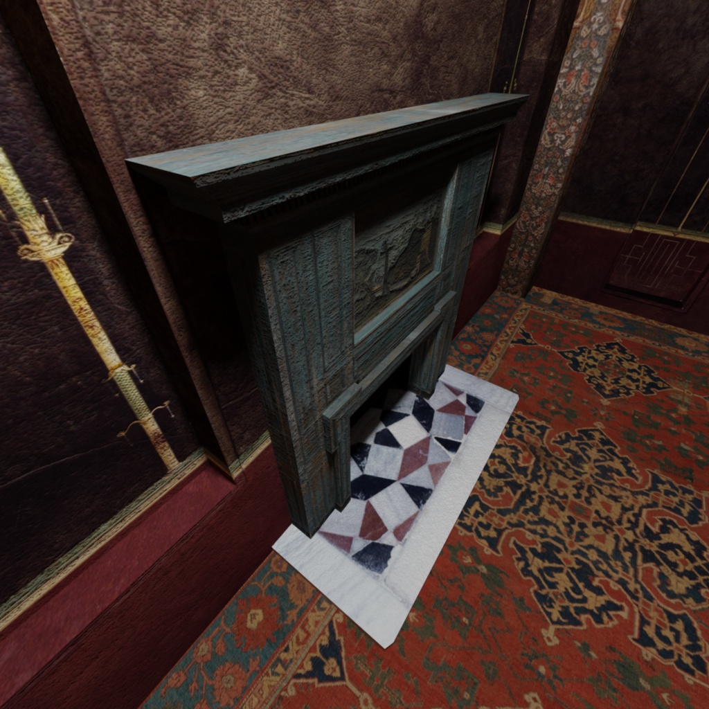 西洋の部屋B Ver 1.1【3Dモデルステージ】