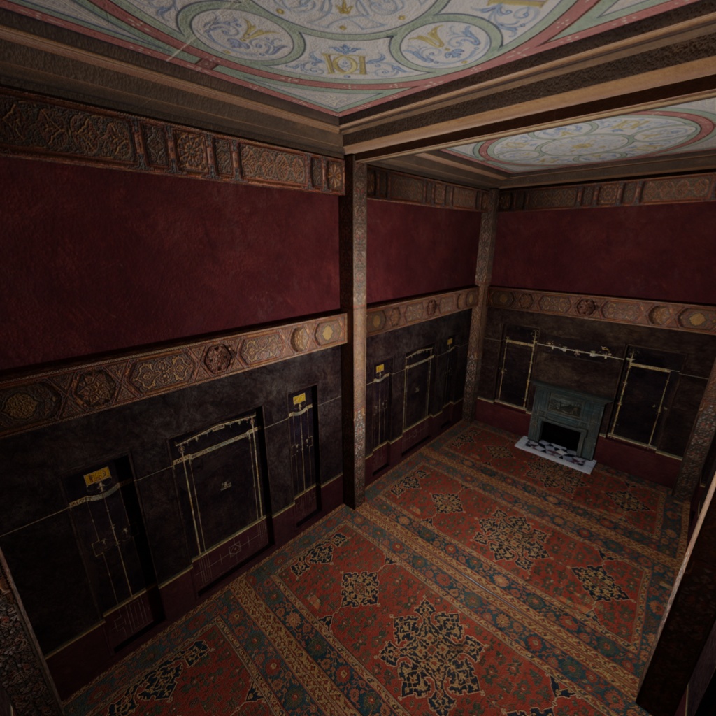 西洋の部屋B Ver 1.1【3Dモデルステージ】