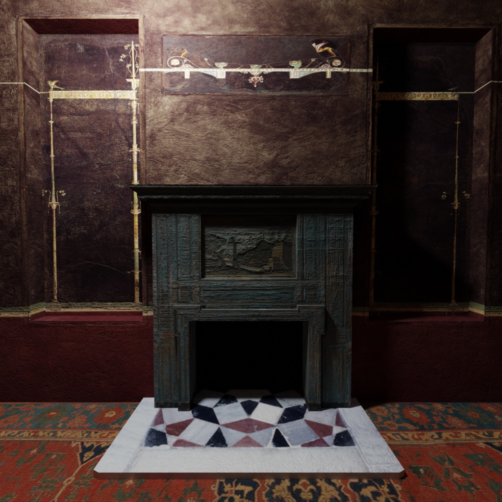 西洋の部屋B Ver 1.1【3Dモデルステージ】