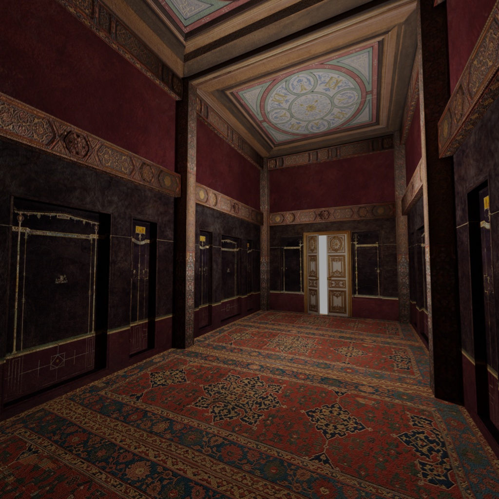 西洋の部屋B Ver 1.1【3Dモデルステージ】