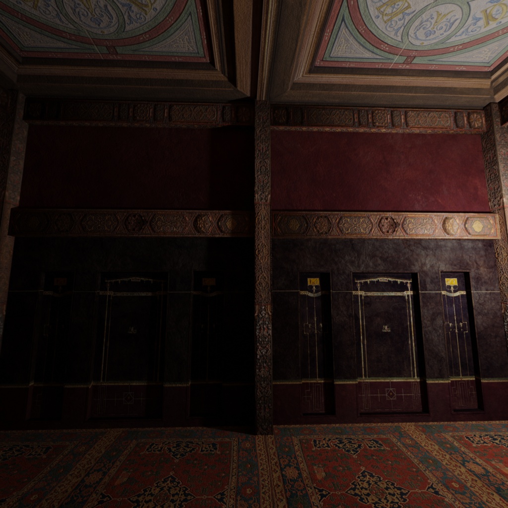 西洋の部屋B Ver 1.1【3Dモデルステージ】