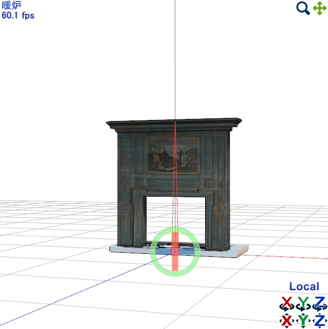 暖炉【3Dモデル】