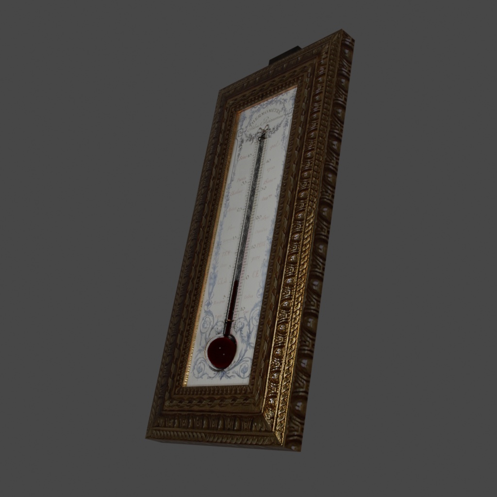 温度計【3Dモデル】