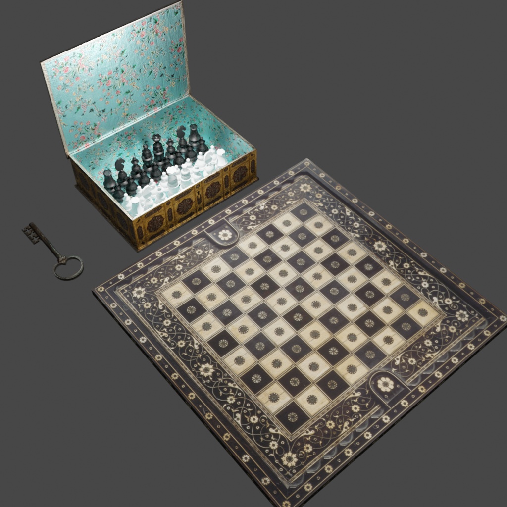 「Chess」GameBox【3Dモデル】