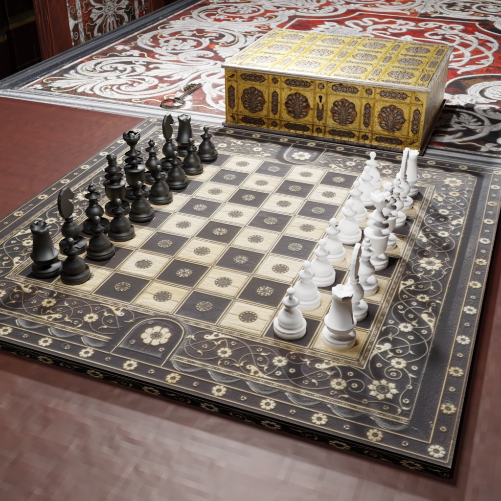 「Chess」GameBox【3Dモデル】