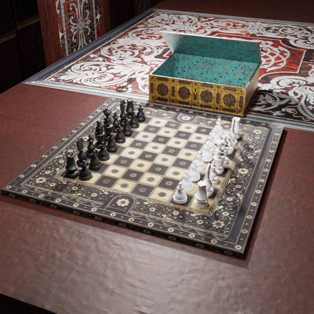 「Chess」GameBox【3Dモデル】