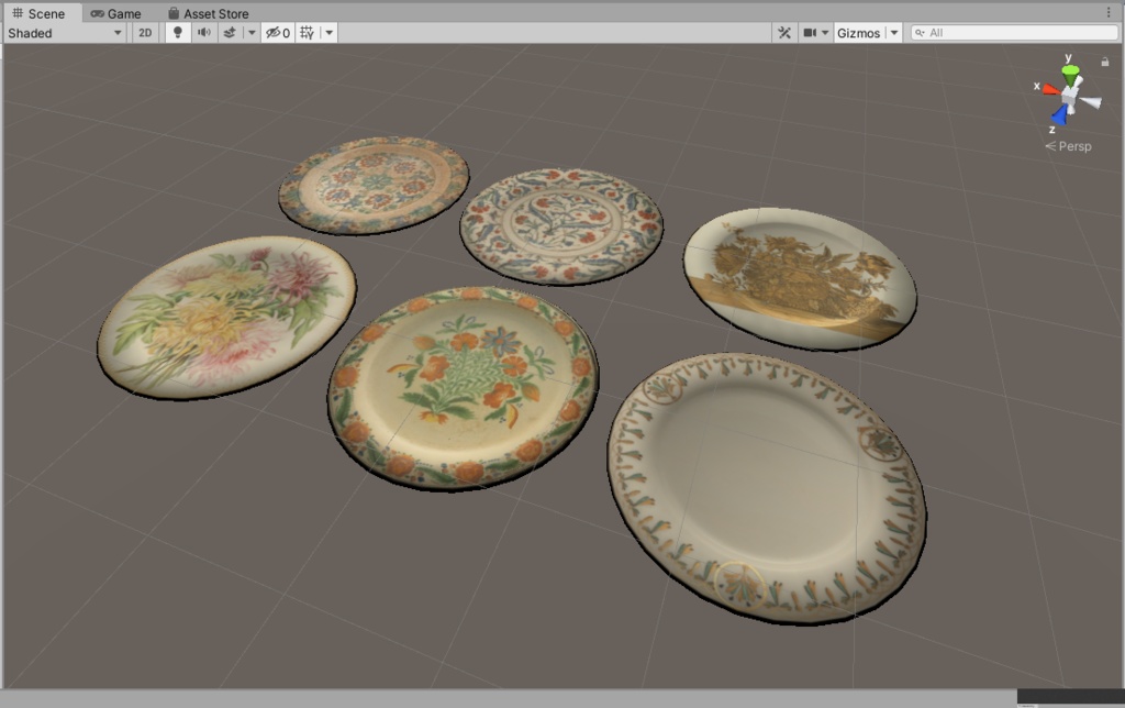 お皿セット 6種類【3Dモデル】