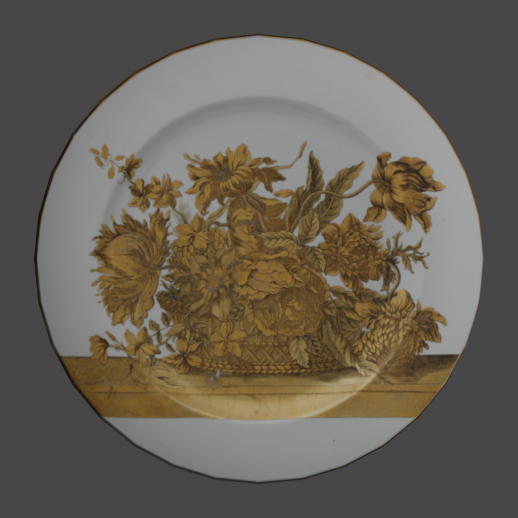 お皿セット 6種類【3Dモデル】